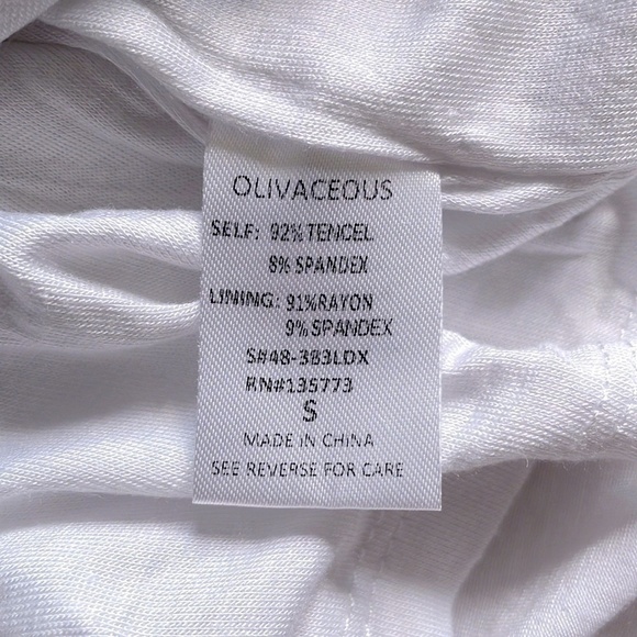 OLIVACEOUS Short Sleeve Twist Front Mini Dress Size Small - Picture 7 of 7